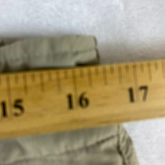 North Face Hiking Pants Capri Sz 12 Beige Nylon Lightweight Camping - Picture 12 of 14